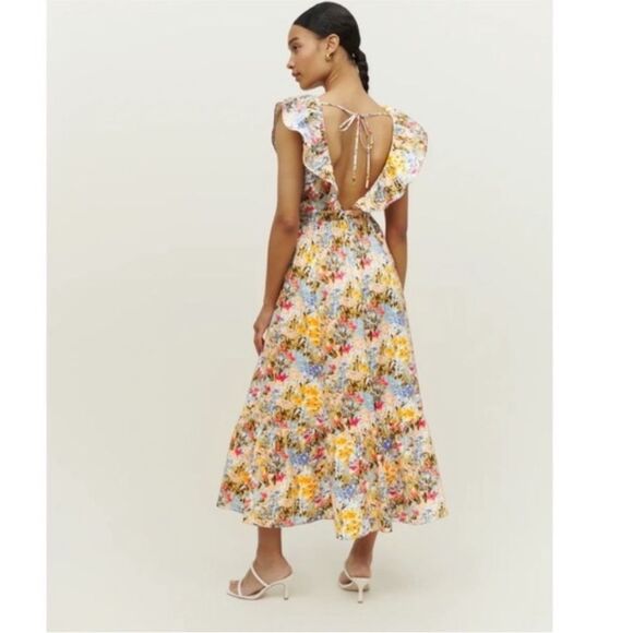 Reformation Reina Dress Countryside Floral Midi NWT $298 - Picture 5 of 6